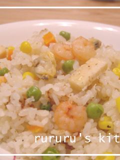 炊飯器でシーフードピラフ-レシピのメイン写真
