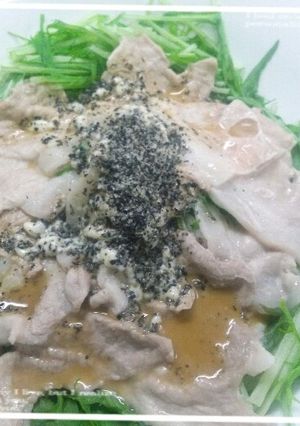 5分で出来る♪激旨♪簡単♪水菜の豚肉蒸し-レシピのメイン写真