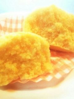 ふんわりカボチャ蒸しパン☆離乳食後期~-レシピのメイン写真