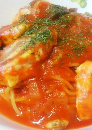 アクアパッツァ風トマトパスタ-レシピのメイン写真