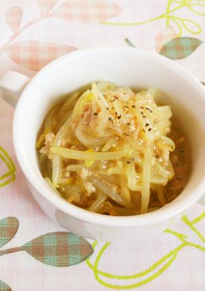 レンジで簡単☆あんかけ塩もやし。-レシピのメイン写真