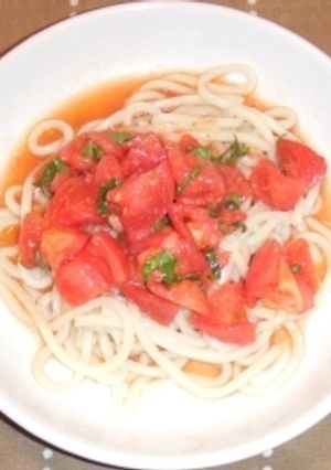 冷製トマトうどん-レシピのメイン写真
