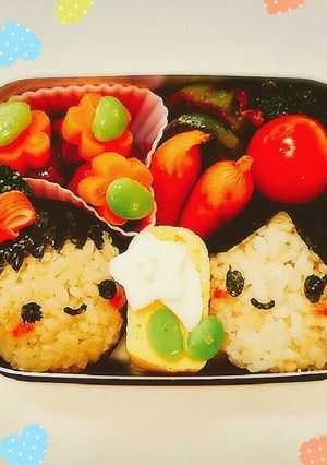 ユリの花 キャラ弁-レシピのメイン写真