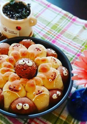 トトロの仲良しちぎりパン♡おやつにも♪-レシピのメイン写真