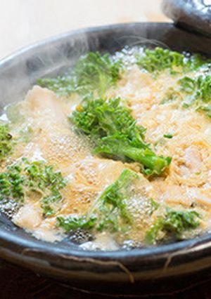 菜花と穴子の柳川鍋-レシピのメイン写真
