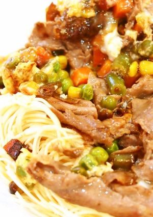 ラーメンなどの具材に！牛すき風味の卵とじ-レシピのメイン写真