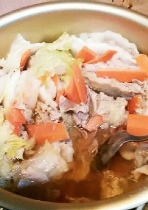 簡単　　白菜と豚こまのミルフィーユ煮-レシピのメイン写真