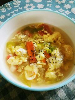 レタスとトマトの中華スープ-レシピのメイン写真
