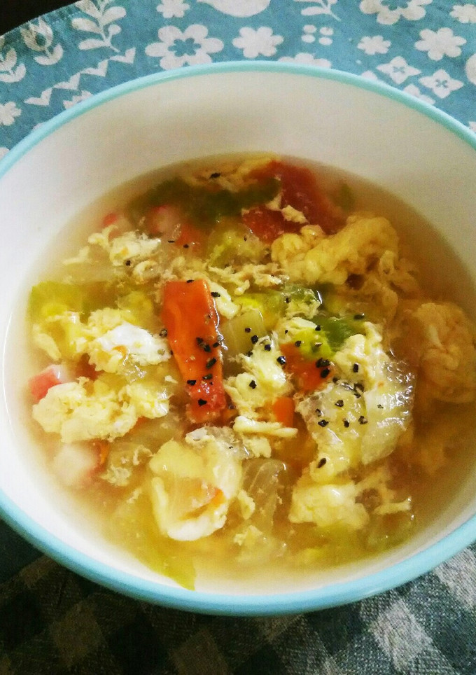 レタスとトマトの中華スープ-レシピのメイン写真