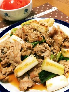 節約!簡単!豚こま肉と白ネギの甘辛炒め♪-レシピのメイン写真