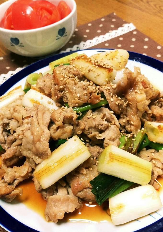 節約！簡単！豚こま肉と白ネギの甘辛炒め♪-レシピのメイン写真