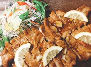 にんにくスライスたっぷりポークステーキ-レシピのメイン写真