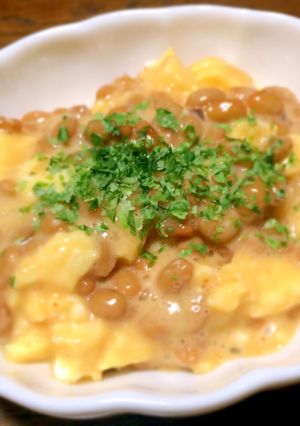 レンジで簡単☆たまご納豆-レシピのメイン写真