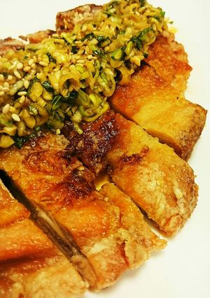 カリカリ鶏もも肉の香味ソースがけ-レシピのメイン写真