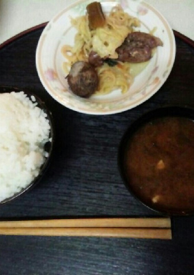血管ダイエット食682（焼きそば定食）-レシピのメイン写真