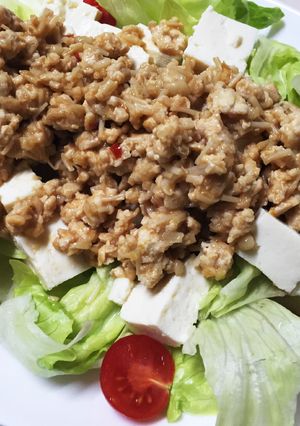 えのき&肉味噌豆腐サラダ-レシピのメイン写真