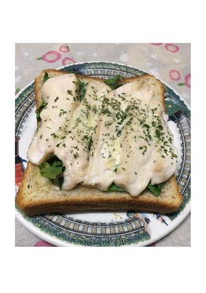 ラーマがとろける鷄むね肉のトースト-レシピのメイン写真
