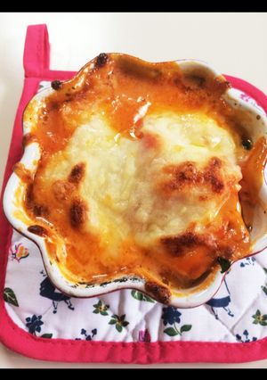 簡単☆トマトとほうれん草のグラタン-レシピのメイン写真