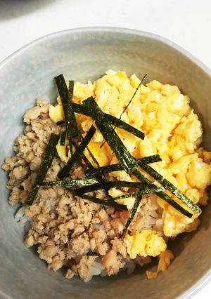 ♪鶏そぼろ丼♪-レシピのメイン写真