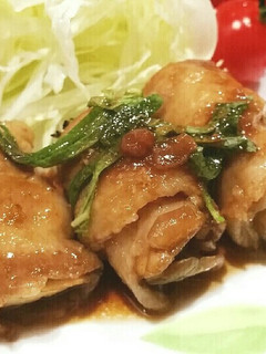 さっぱり梅肉照り焼き❤舞茸の肉巻き♪-レシピのメイン写真