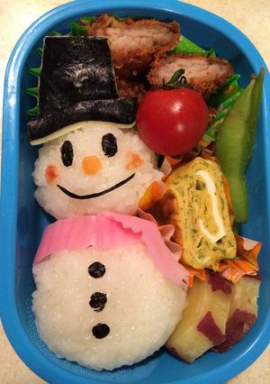 ☆キャラ弁☆雪だるま-レシピのメイン写真