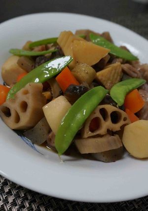 筑前煮ホルモン仕立て-レシピのメイン写真