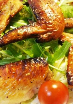 ⭐簡単グリルでジューシー手羽先焼き鳥⭐-レシピのメイン写真