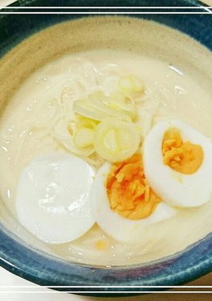 ずぼら即席。豆乳味噌にゅうめん(素麺)-レシピのメイン写真