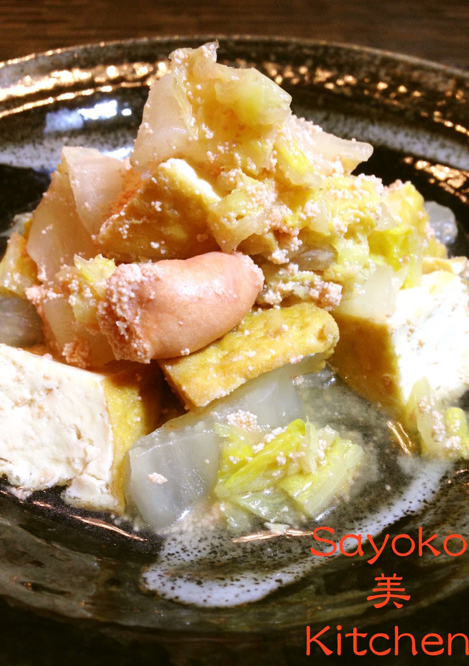 厚揚げと白菜のたらこ煮-レシピのメイン写真