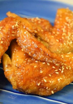 パリッと香ばしい☆鶏手羽先の照り照り焼き-レシピのメイン写真