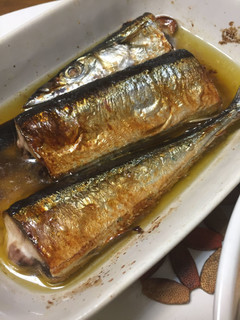 秋刀魚のアヒージョ（オイルサンマ）-レシピのメイン写真