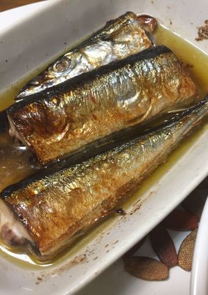 秋刀魚のアヒージョ（オイルサンマ）-レシピのメイン写真