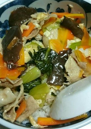 手間のみ省いた中華丼~(　~´ω`)~-レシピのメイン写真