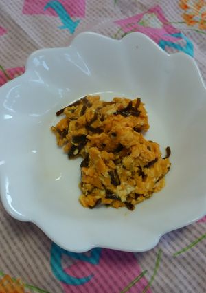 昆布の佃煮deふわふわ炒り卵♪-レシピのメイン写真