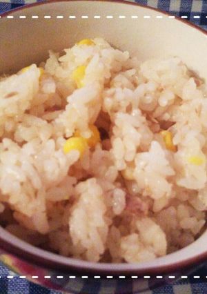 みそで簡単！ツナとコーンの炊き込みご飯-レシピのメイン写真