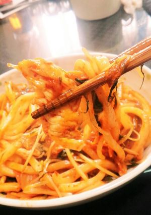 辛うま焼きうどん-レシピのメイン写真