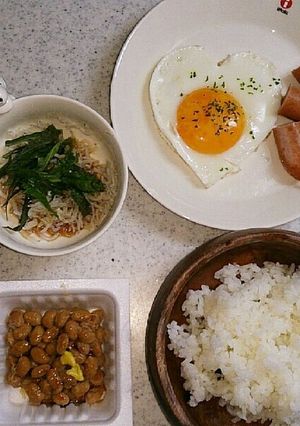 1人暮らしの朝ごはん-レシピのメイン写真