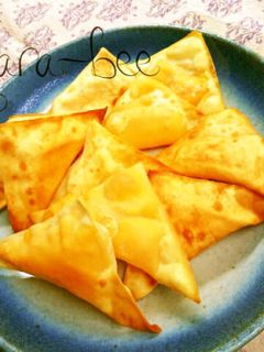 ワンタンの皮で♡パリッパリチーズスナック-レシピのメイン写真