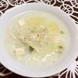 茹で鶏と豆腐の中華粥by茹で鶏のスープ