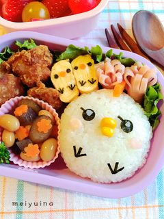 簡単可愛い♡にわとりおにぎりキャラ弁-レシピのメイン写真