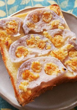 熊本名物!バター風味の辛子蓮根トースト-レシピのメイン写真