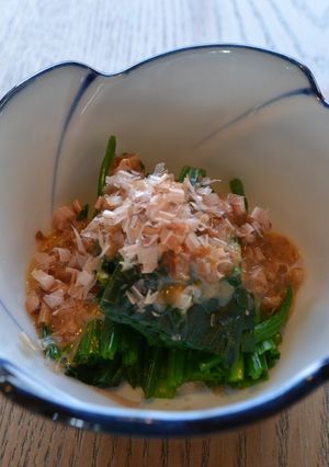 男味噌使用☆ほうれん草のおひたし-レシピのメイン写真