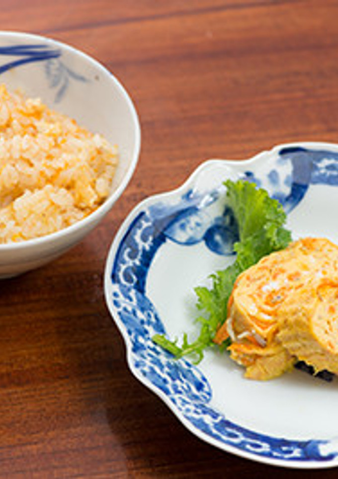 にんじんごはんとにんじんの卵焼き-レシピのメイン写真