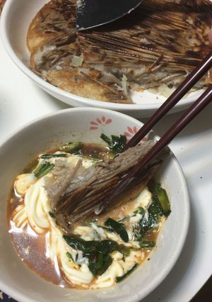シラス玉ネギお好み焼蕎麦-レシピのメイン写真