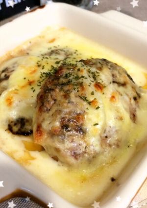 絶品♡濃厚ホワイトソース焼きハンバーグ-レシピのメイン写真