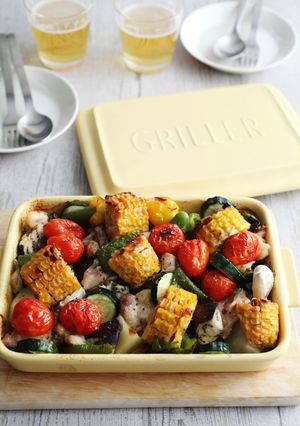 グリラーで　彩り野菜のグリル焼き-レシピのメイン写真