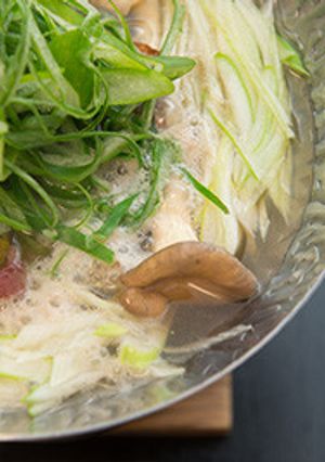 信長ねぎと鴨肉の鍋-レシピのメイン写真