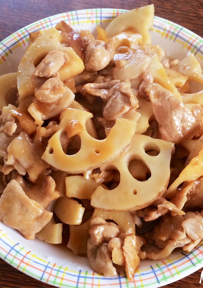 豚肉とれんこんの甘酢炒め-レシピのメイン写真