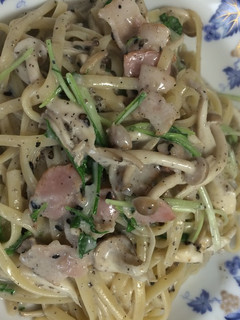 黒ごまミルクパスタ-レシピのメイン写真