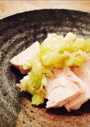 冷やし茹で鶏のねぎ塩ダレ☆鳥良風-レシピのメイン写真